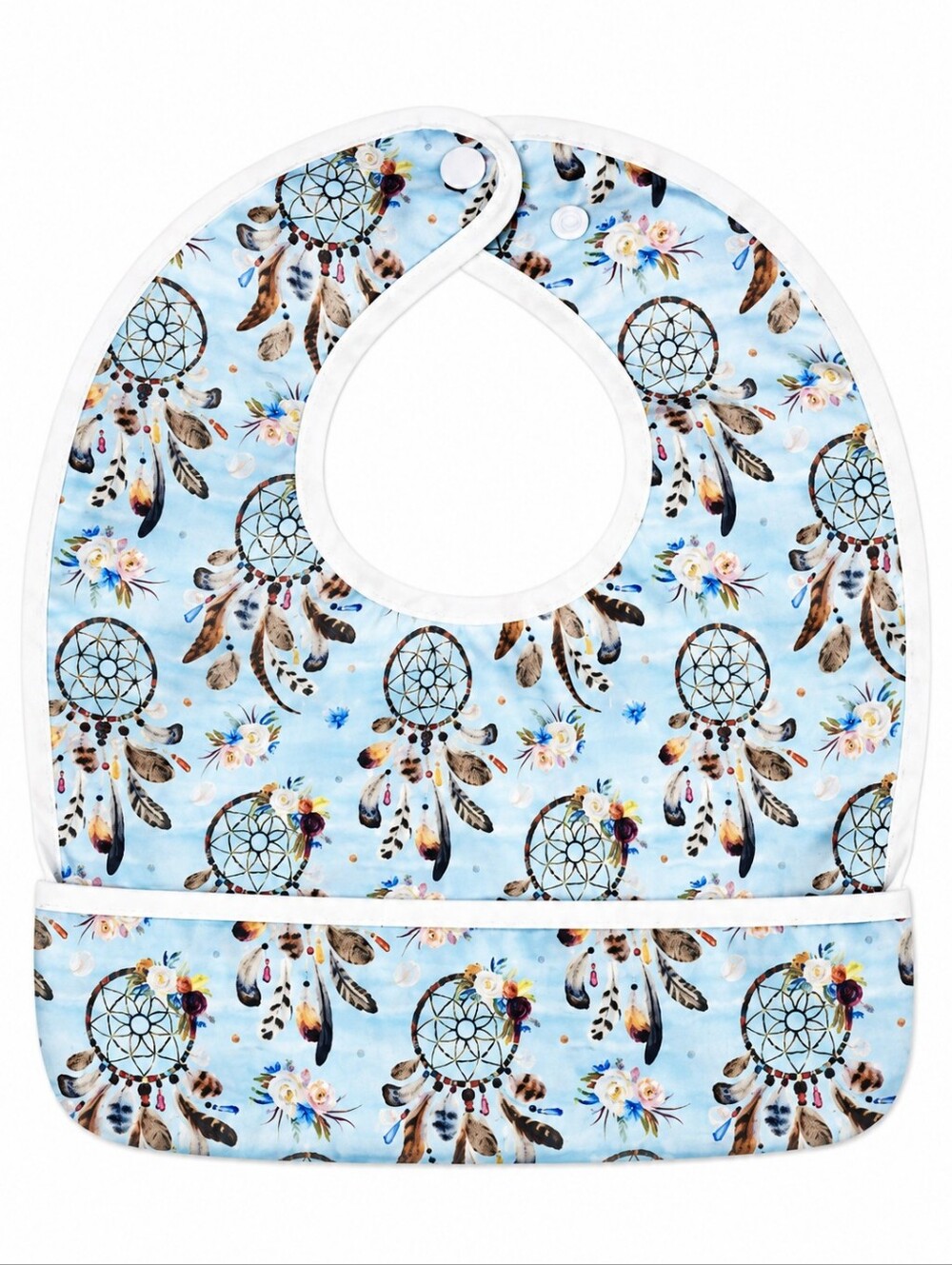 4/$15🟢•Dreamcatcher Print Baby Flip Bib